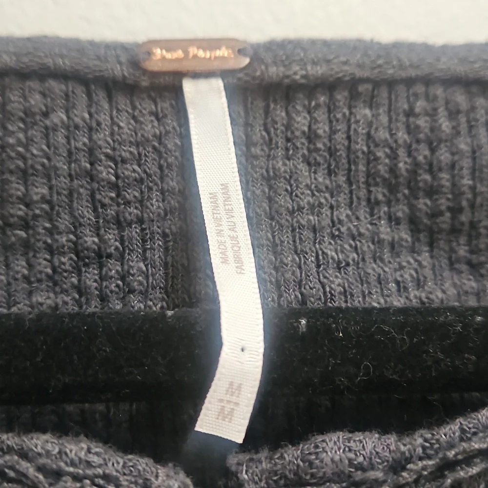 Free People Come On Over Henley Top In Black. - Picture 7 of 8